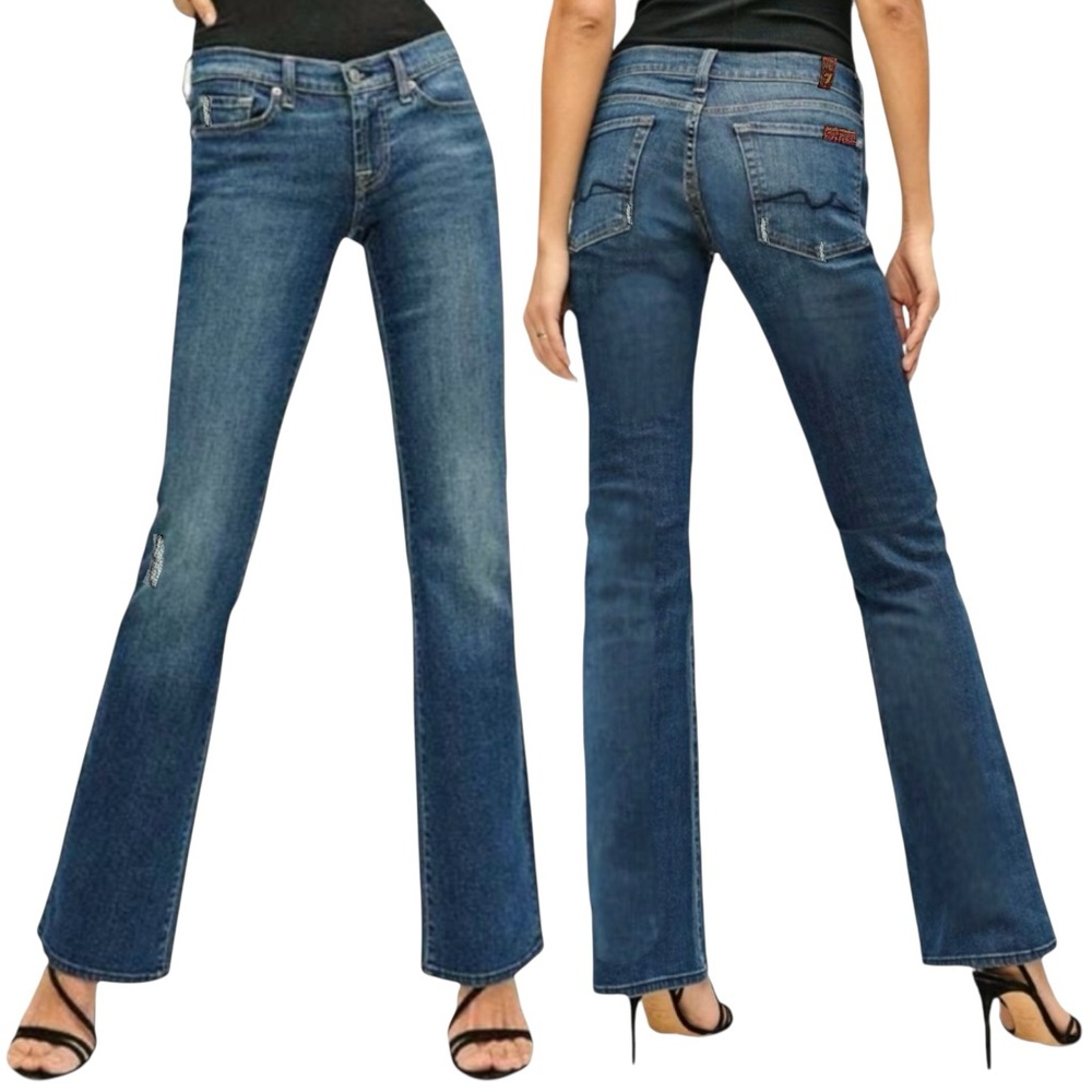“$7 For All Mankind Bootcut Jeans Women’s Size 29 Distressed